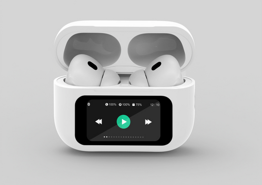 Auriculares Bluetooth Gembird TWS-LCD-ANC-01-W Inalámbricos Blancos