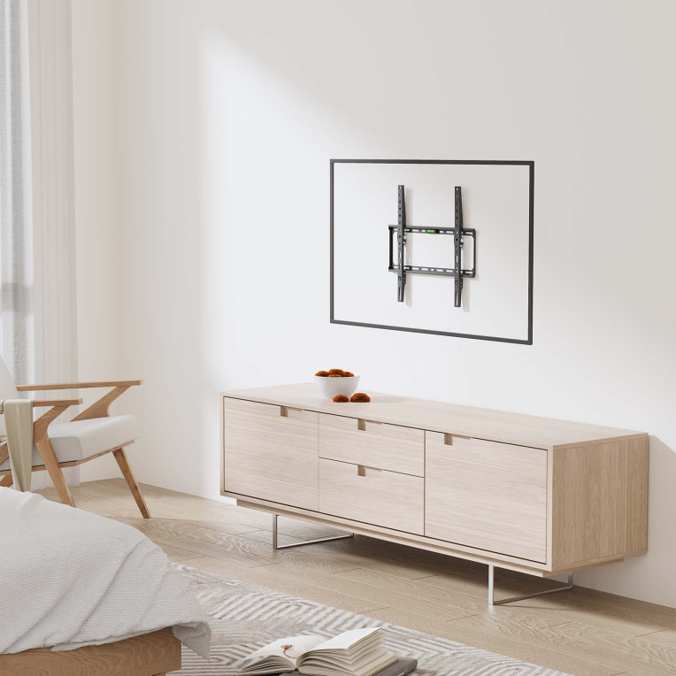 Soporte de Pared TV Aisens Inclinable 32"-75" 45 kg Negro