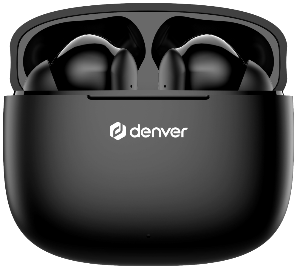 Auriculares Bluetooth 5.3 Denver TWE-48B True Wireless Negros