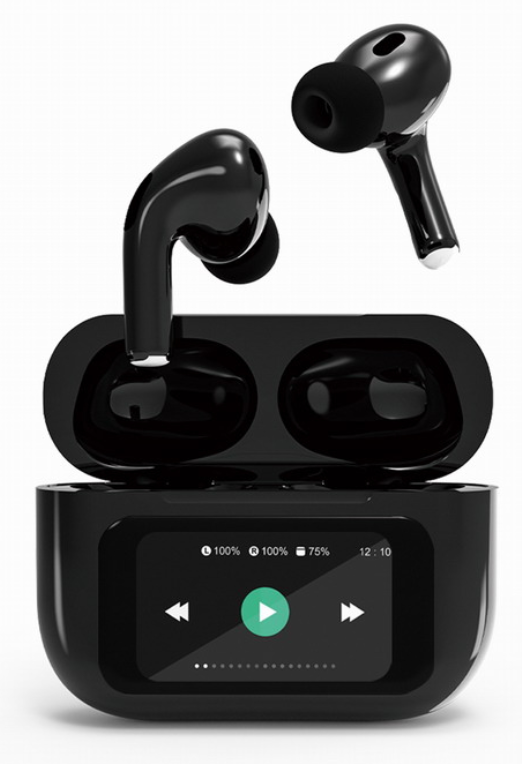 Auriculares Bluetooth Gembird TWS-LCD-ANC-01-BK Inalámbricos Negros