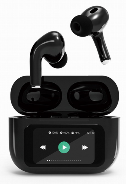 Auriculares Bluetooth Gembird TWS-LCD-ANC-01-BK Inalámbricos Negros