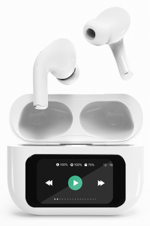 Auriculares Bluetooth Gembird TWS-LCD-ANC-01-W Inalámbricos Blancos