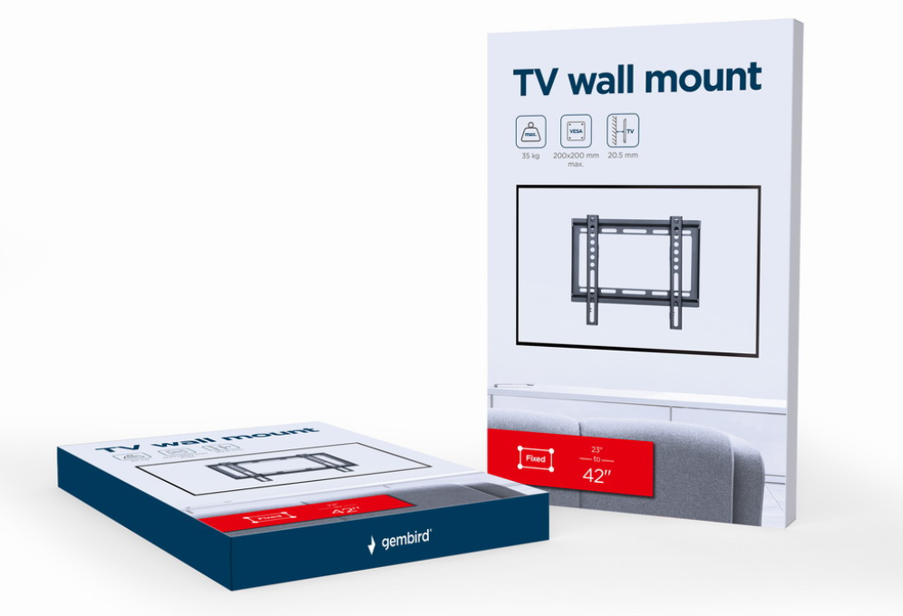 Soporte de Pared Gembird para TV Fijo 23"-42" 35 kg